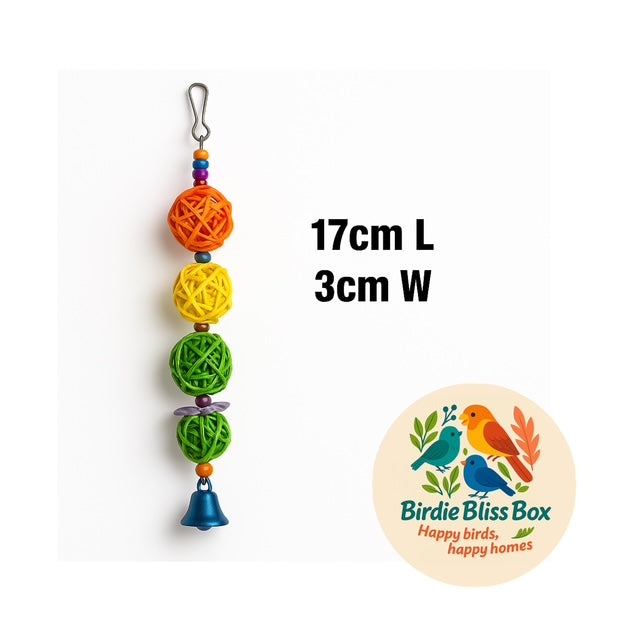 Woven Trio Bird Jingle Toy